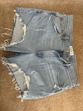 Abercrombie & Fitch Light Blue Denim Shorts